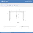 thumbnail image 4 of Dreamline B1DS4832XXC0001 Dreamstone 32" X 48" Shower Base - White, 4 of 4