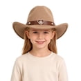 thumbnail image 2 of Classic Kids Cowboy Hat with Wide Brim and Heart Embellishment for Festivals and Jazz Events, 2 of 4