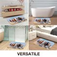 thumbnail image 2 of 1pc Running Horses Absorbent Non-Slip Bathroom Thickened Flannel Rug Decor,Soft,Quick Drying,Suitable For Indoor/outdoor Use,Bathrooms,Bedrooms,Kitchens,Terrace,Laundry Rooms,16"x24", 2 of 9