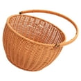thumbnail image 4 of Cesta de picnic con asa, cesta de almacenamiento de ratán sintético, organizador compacto para despensa, encimera de cocina, frutas de playa, desayuno, 4 of 8