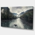thumbnail image 2 of Design Art - Rivière de Montagne avec Brouillard et Pluie, 2 of 4