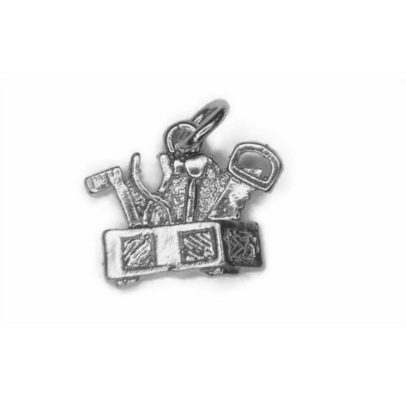 Toolbox Charm Pendant .925 Sterling Silver