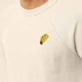 thumbnail image 5 of Dalix Taco Embroidered Fleece Crewneck Long Sleeve Sweatshirt Mens in Natural L Large, 5 of 5