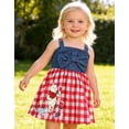 thumbnail image 4 of Disney Winnie the Pooh Baby Girls Dresses Graphic Sleeveless Denim Outfits Clothes for Little Girl Sizes 3M-5T Blue, 4 of 9