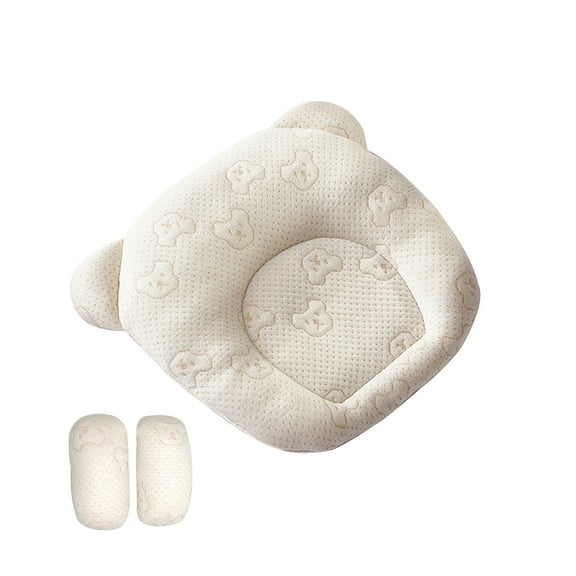 Almohada Almohada de bebé para recién nacido Prevención de cabeza plana Cómoda almohada moldeadora de cabeza de bebé Almohada infantil para 0-12 meses Bebé niño niña TOMSHOO Almohada