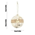 thumbnail image 3 of XYAIYT Christmas Decorations Wooden Hanging Number Pendants Natural Wood Various Shapes Star Deer Ball Stocking Lightweight Easy to Hang Gift Home Office Ornaments for Tree 4.7in White, 3 of 6