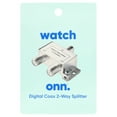 onn. 2 Way HD Digital High Performance Coax Cable Splitter