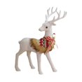 thumbnail image 1 of Estatua de alce navideño Figura de alce navideño Adorno de animal de recuerdo Ciervo navideño Mirando hacia atrás Elk, 1 of 9