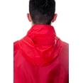 thumbnail image 2 of LIFEGUARD Officially Licensed Mens and Womens Unisex Fit Zipper-up Windbreaker Water Resistant Rain Jacket with Hood (L) Red, 2 of 7