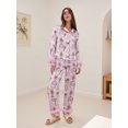 thumbnail image 3 of Pyjama Maman et Moi Imprimé Père Noël Manches Longues Col à Revers Hauts Pantalons, 3 of 8