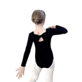 thumbnail image 2 of ‌LYMAYTER Toddler Long Sleeve Gymnastics Leotards, Short-Sleeved Ballet Dance Leotard Gymnastics for Girls, 2 of 8