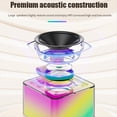 thumbnail image 4 of Altavoz con Micrófono Inalámbrico Bluetooth para Exteriores, Portátil, con Luz Ambiental de Color, de Sonido para Centro de Música Karaoke para el Hogar B, 4 of 7