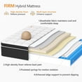 thumbnail image 3 of Hybrid Mattress King Size With Memory Foam and Pocket Springs 12 Inch Firm King Mattress in a Box Matress Mattresses Bed Twin My Lux Decor Round, 3 of 6