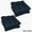 Navy, variant on Blazing Needles 16-inch Square Chair Cushion (Set of 4)