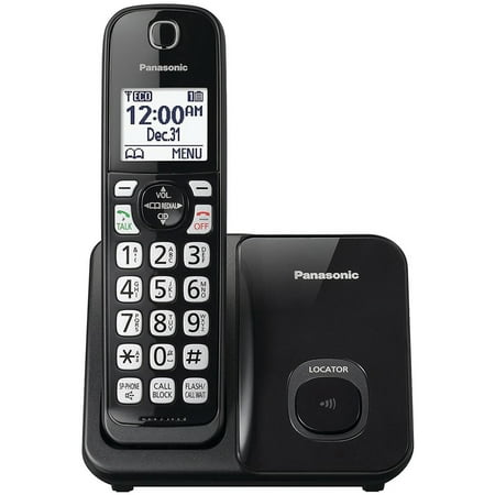 Panasonic KX-TGD510B Expandable Cordless Phone With Call Block (Single