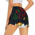 thumbnail image 3 of Sigee Merry Christmas Elk for Women's Athletic Shorts High Waisted Running Shorts Pocket Sporty Short Gym Elastic Workout ShortsX-Large, 3 of 9