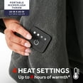 thumbnail image 3 of Sunbeam On-the-Go Cordless Heated Throw Blanket Microplush Gray 4 Heat Settings 50" x 60", 3 of 12