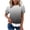 A56 Black, variant on Womens Trendy Ombre Gradient Puff Short Sleeve Blouses Layered Ruffle Hem Peplum Crewneck Elegant Casual Summer Vacation Flowy Babydoll Tunics Tops Shirts