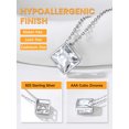 thumbnail image 6 of Bestyle Solitaire Crystal Choker Necklace Dainty Square CZ Diamond Pendant Necklace Christmas Gift for Friend Daughter Mom Wife, 6 of 8