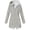 Gray, variant on Waterproof Jacket Women Outdoor Waterproof Fleece Lined Jacket Hooded With Pockets Long Sleeve Hooded Casual Jacket For Cold Wet Weather Women's Down Jacket
