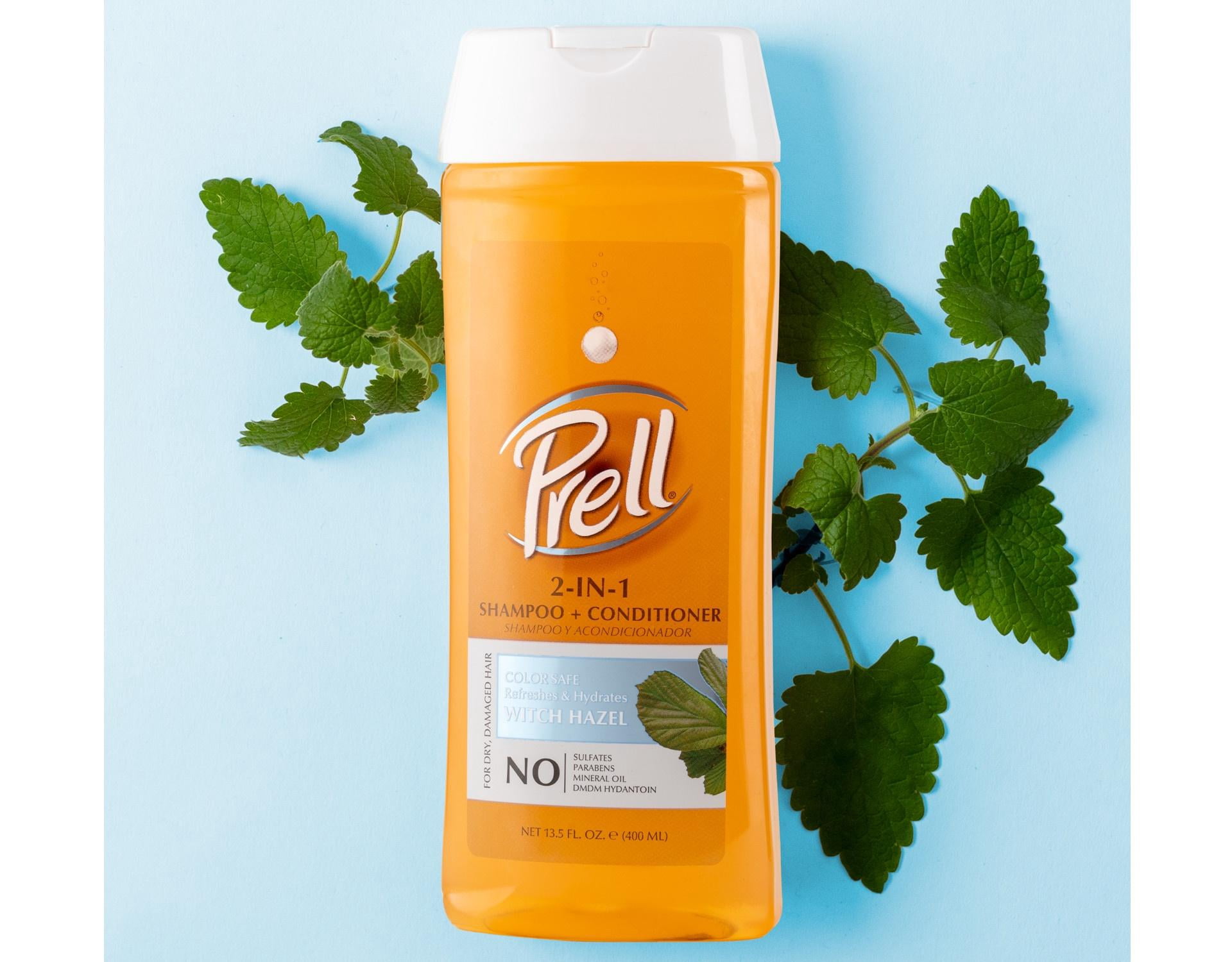 Prell Witch Hazel Color Safe Refreshes & Hydrates 2-in-1 Shampoo +