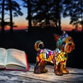 thumbnail image 5 of XINGXIANG 2PC Retro Yorkshire Terrier&Havanese Dog Lamp - 3D Resin LED Night Light with Colorful Stained Glass Design, Cute Pet Themed Desk Lamp for Home Decor, 5 of 10