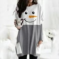 thumbnail image 1 of Pntutb - Camiseta de manga larga para mujer con cuello redondo y estampado navideño Pntutb Pntutb-5103, 1 of 3