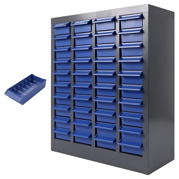 Parts Cabinet with 40 Drawers, Nut and Bolt Organizer, Parts Storage Cabinet with Dividers and Labels, Without Door Parts Cabinet for Tool Organizer