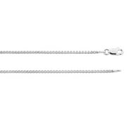 I925 JEWELRY Sterling Silver .925 Box Necklace Chain 1.6mm 22" inches. Made in Italy