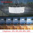 thumbnail image 3 of Solar Outdoor Pendant Light with Motion Sensor, IP65 Waterproof, 4400mAh Battery, 5 Modes & Brightness Levels, Dusk to Dawn, 16.4ft Cable for Barn Patio Garden, 3 of 7