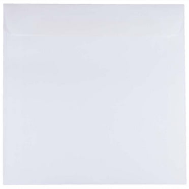 JAM Paper 8.5 x 8.5 Square Invitation Envelopes, White, Bulk 1000/Carton