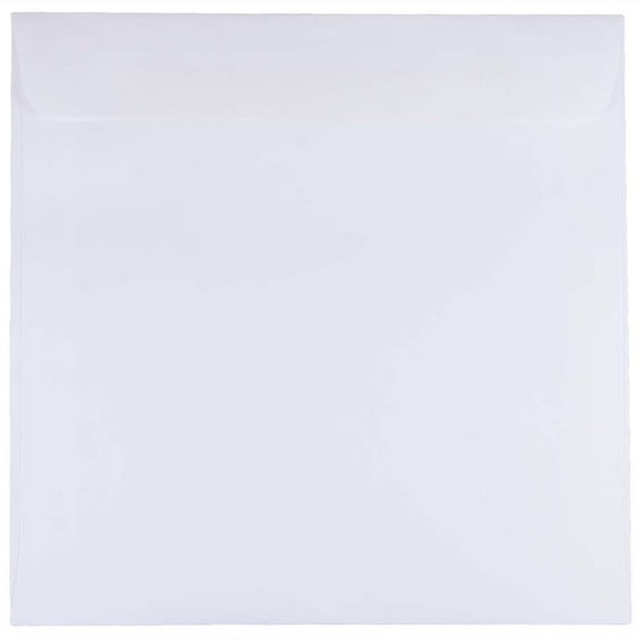 JAM Paper 8.5 x 8.5 Square Invitation Envelopes, White, Bulk 1000/Carton