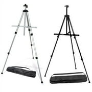ESC ® Aluminum Field Art Easel 1/4/10X Silver / Black Light Weight Foldable Canvas Poster Picture Holder Frame Art Easel Trade Show Presentation Office with Free Bag