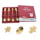 thumbnail image 4 of Juego de cucharas navideñas de acero inoxidable para postre., 4 of 7
