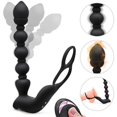 thumbnail image 3 of Masajeadores de varita masculina vibratoria 3 en 1, Control remoto recargable, espalda, cuello, hombros, relajación, masaje, vibrador de próstata, hombres, vibración múltiple, resistente al agua, 3 of 4