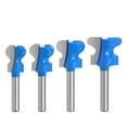 thumbnail image 2 of Imported Tungsten Steel Woodworking Router Bit - 1/4 Inch Shank (6.35mm) with 22.2mm Cutting Diameter, Customizable Contour Radius & Ball Head for Precision Grooving, Drawer/Cabinet Door Milling, and, 2 of 5