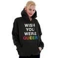 thumbnail image 4 of LGBTQ Pride Wish You Were Queer Hoodie Sweatshirt Women Men Brisco Brands S, 4 of 6