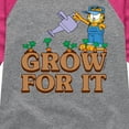 thumbnail image 3 of Garfield - Grow For It - Toddler & Youth Girls Raglan Graphic T-Shirt, 3 of 4