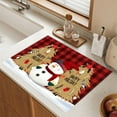 thumbnail image 4 of Uutvery Christmas Polyester Linen Placemats with Heat Insulated Dirt Resistant for Christmas Party Kitchen Dining Room Decor, Holiday Home Decoration, 4 of 6