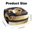 thumbnail image 3 of Makeup Bag Aries Cosmetic Bag Makeup Pouch Travel Toiletry Bag Organizer Storage Bag for Women Girls, 3 of 7