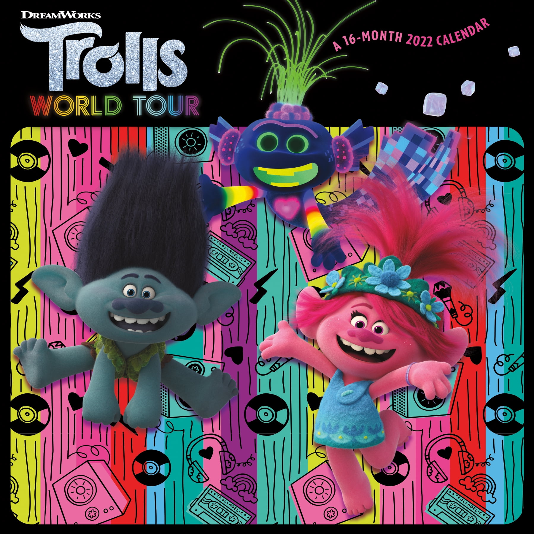 Trends International 2022 DreamWorks Trolls World Tour Wall Calendar