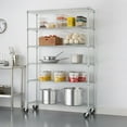 Trinity NSF 6tier Chrome Wire Shelving Rack