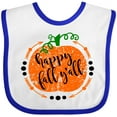 thumbnail image 3 of Inktastic Happy Fall Y'all Pumpkin Boys or Girls Baby Bib, 3 of 4
