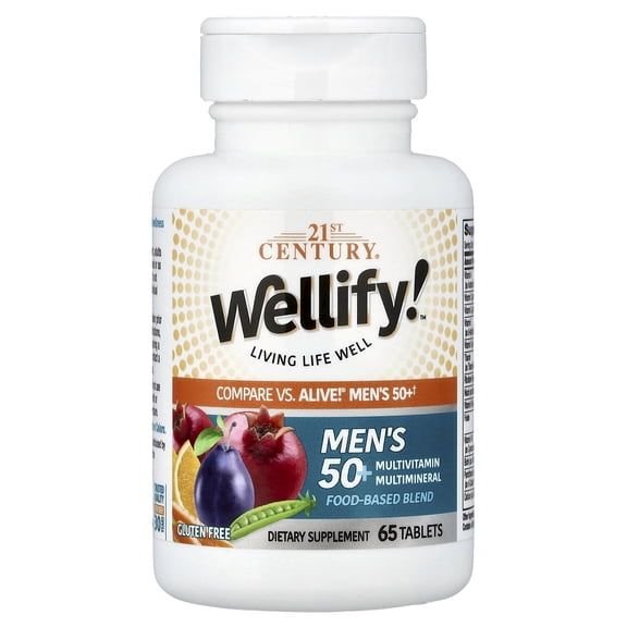 21st Century Wellify, Men's 50  Multivitamin Multimineral, 65 Tablets