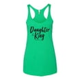 thumbnail image 2 of Wild Bobby Daughter Of The King 2 Corinthians 6:18 Inspirational/Christian Women Tri-Blend Racerback Tank Top, Envy, Small, 2 of 5