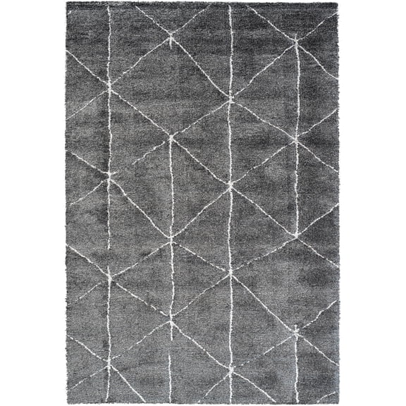 Nube Rimini Black and Ivory Recycled Polyester Area Rug