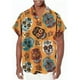 thumbnail image 2 of Camisa Casual Hawaiana De Hombre Con Estampado De Calavera, 2 of 8