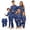 Style 7, variant on Family Matching Halloween Pajama Set, Ghost Pumpkin Spider Web Print Long Sleeve Top & Pants, Black Holiday Sleepwear Loungewear