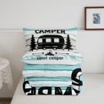 thumbnail image 5 of meiyoeat Adventure Happy Camping Twin Comforter Sets,Rustic Camper Bedding Set For Boys,Reversible,2 Pieces,1 Comforter and 1 Pillowcase, 5 of 7