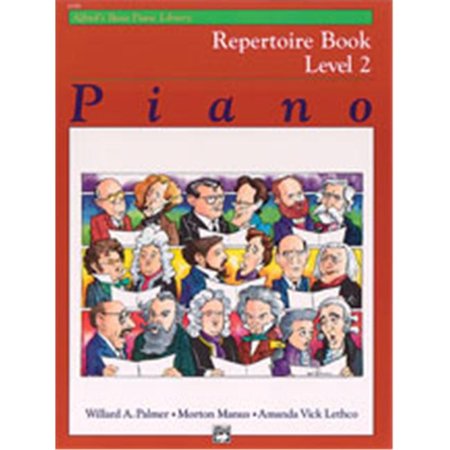 Alfred 00-6188 Basic Piano Course- Repertoire Book 2 - Music Book